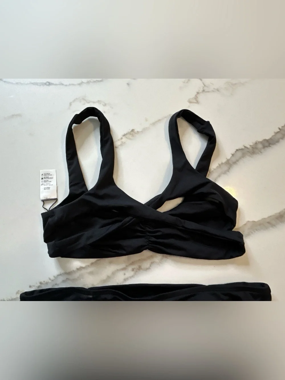 L*space Black Two-Piece Bikini Set S/M